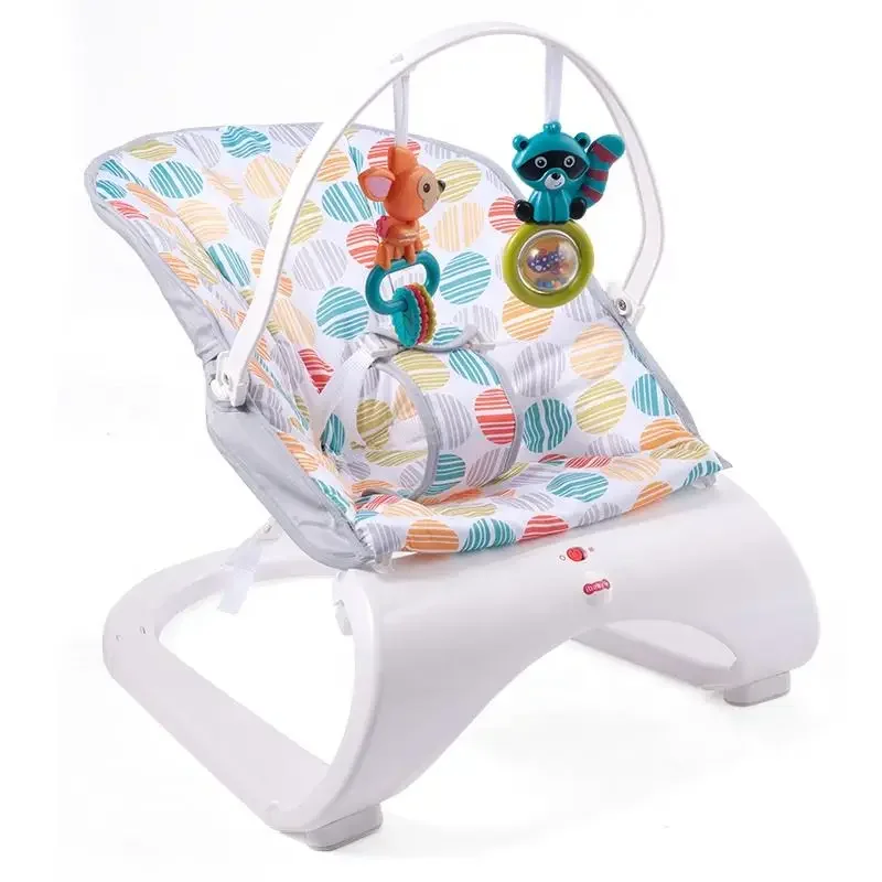 Children Toys Design For Baby Toy Siesta Baby Rocking Chair  Electric Baby Rocker Chairs With Two Hanging Toys Gifts