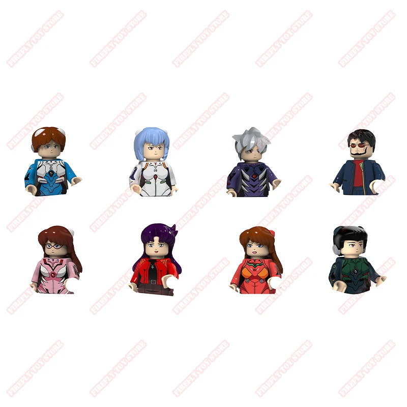 EVA NEON GENESIS EVANGELION Animatie Randapparatuur Speelgoed Asuka Shinji Rei Mari Kleine Pop Anime Action Model Figures Collection