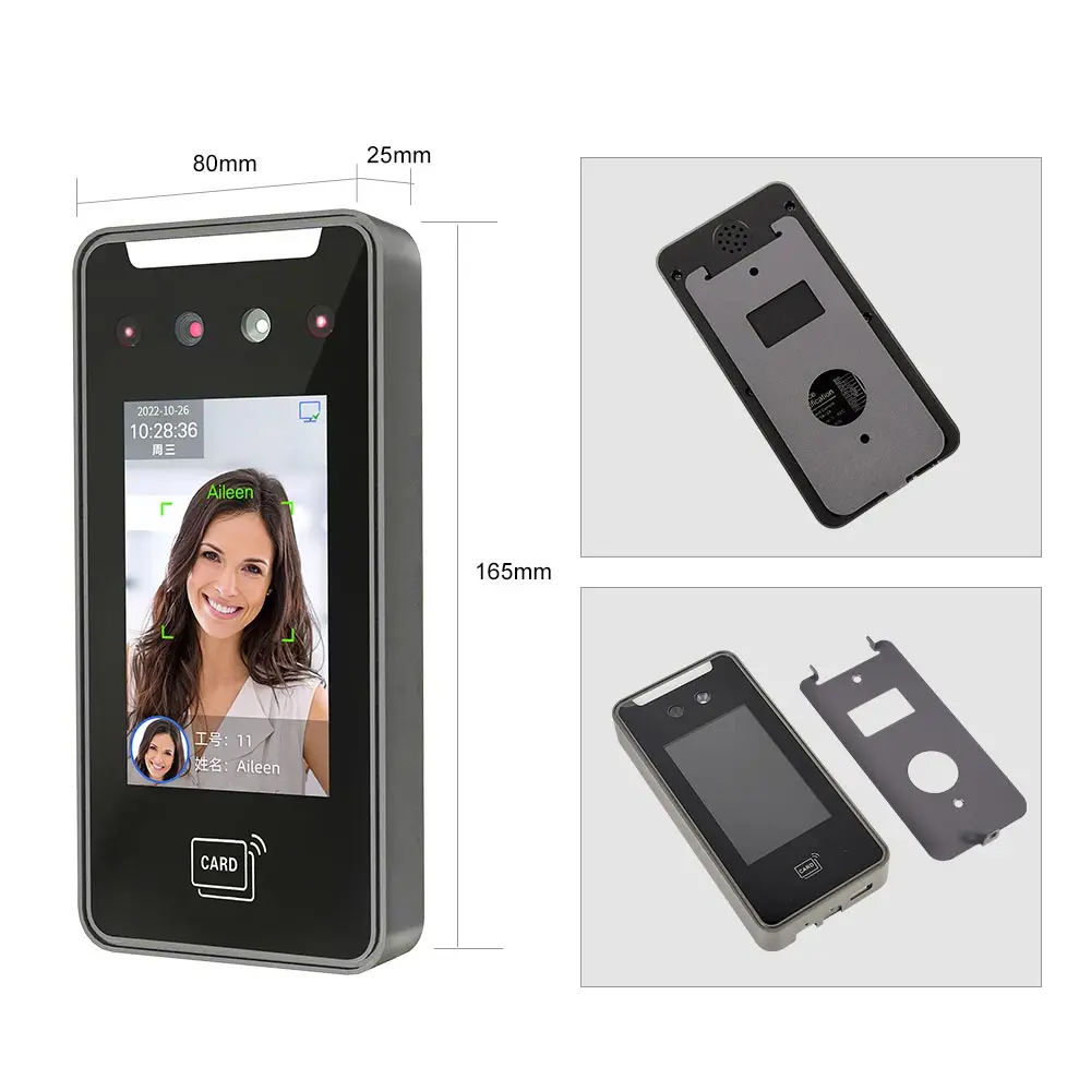 TIMY Biometric Door Face Access Control Clock Recognition QR Code System