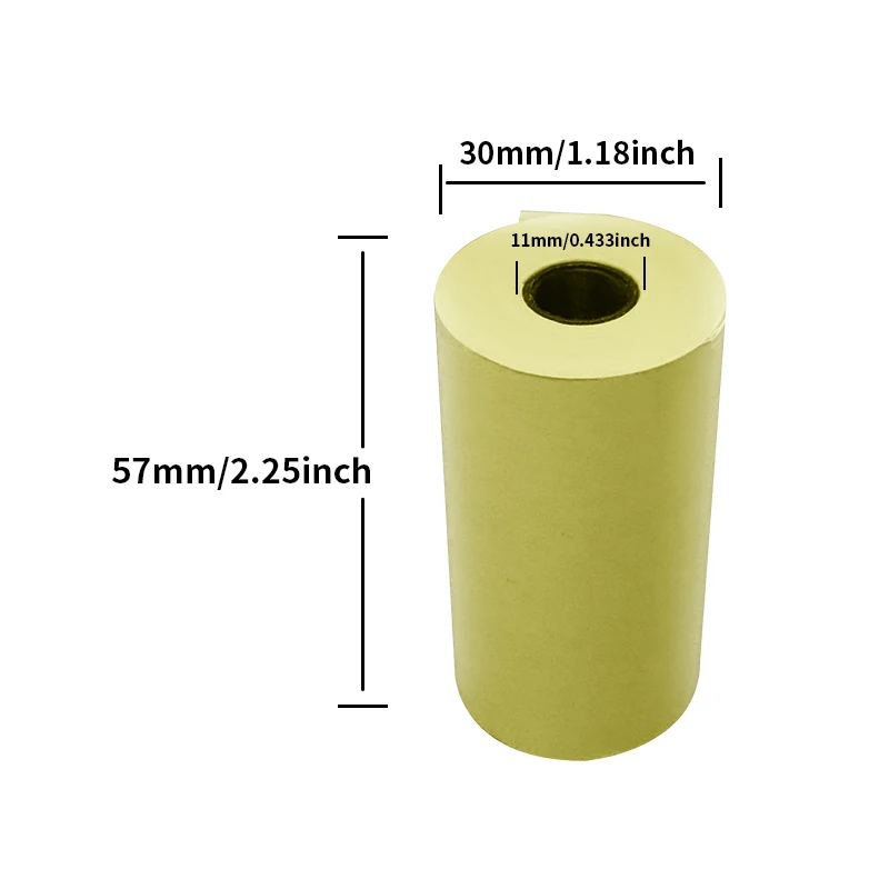 4 Roll 57 * 30MMMini Printer Color Thermal Paper Label Paper Photo Papers  or PeriPage PAPERANG Poooli Width Photo Printer