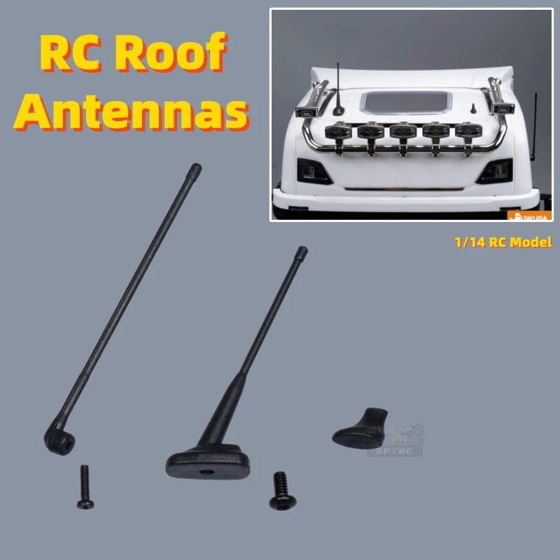 

Комплект антенн на крыше, обновление для 1/14 Tamiya RC SCANIA 770S VOLVO, тяжелый трактор, прицеп, пульт дистанционного управления, игрушечные детали самосвала