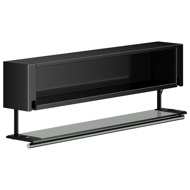 

Kitchen seasoning rack, wall-mounted hanging cabinet, storage cabinet basket below