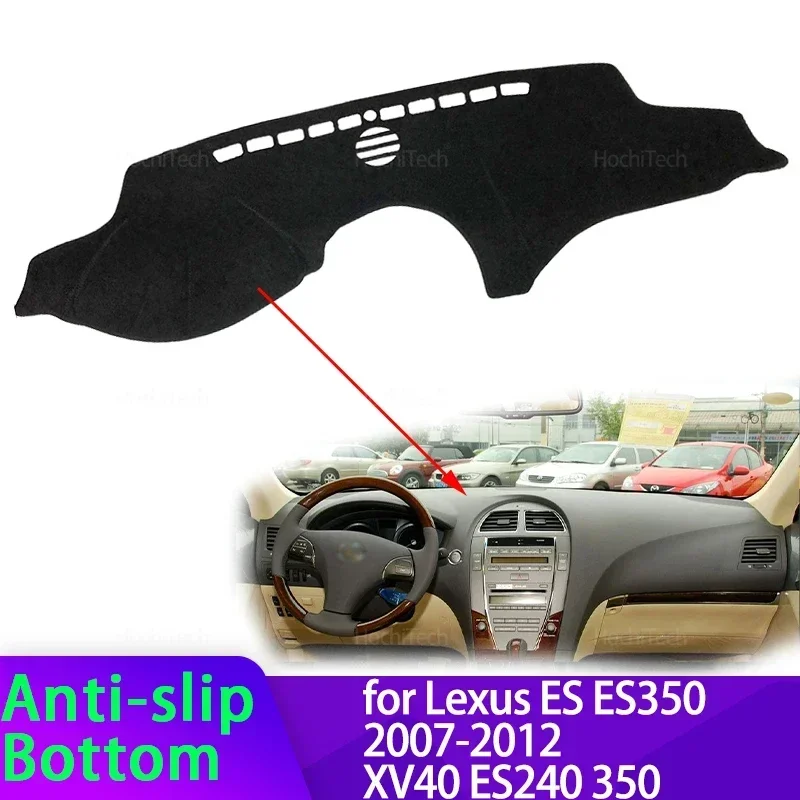 For Lexus ES ES350 2007-2012 XV40 ES240 350 Car Dashboard Cover Avoid Light Pad Instrument Panel Mat Case Carpets