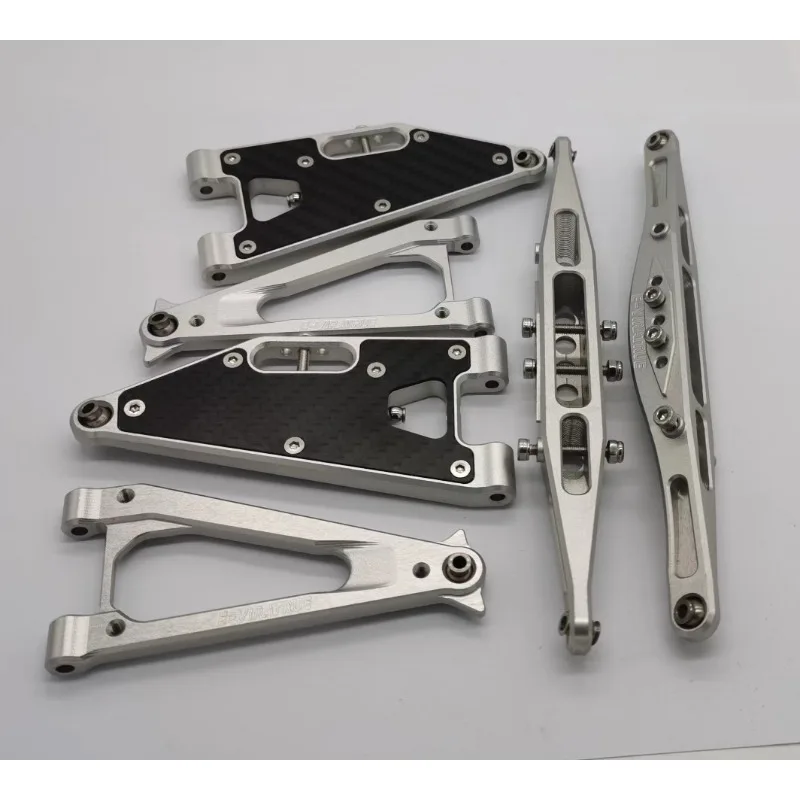 E-VIRATRUE 7075Aluminum Upper&Lower Suspension Arms&Rear Trailing Arms For Losi Baja Rey 1.0 1/10