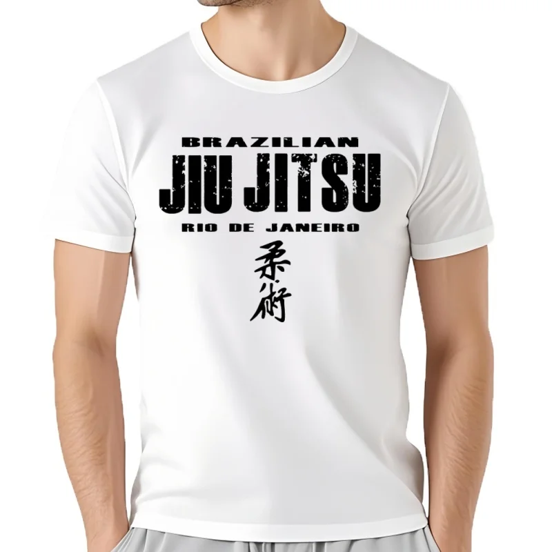 Camiseta brasileña Jiu Jitsu Rio De Janeiro, ropa deportiva para hombre, camiseta BJJ, camisetas de marca para hombre