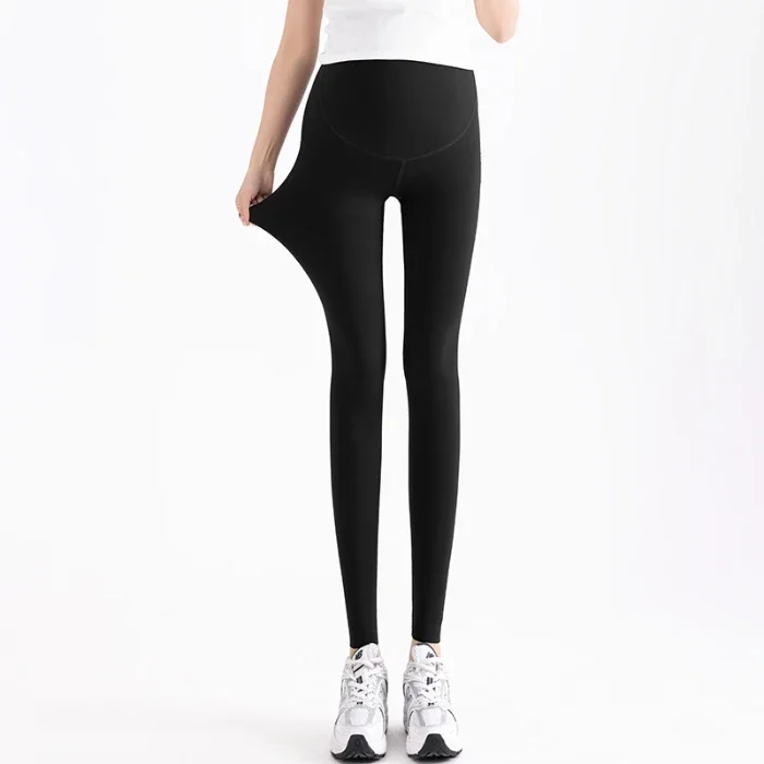 Lente Zomer Nylon Cropped Yogabroek Voor Moederschap Hoge Taille Ondersteuning Potlood Legging Voor Zwangere Vrouwen Y 2K Jeugdzwangerschap