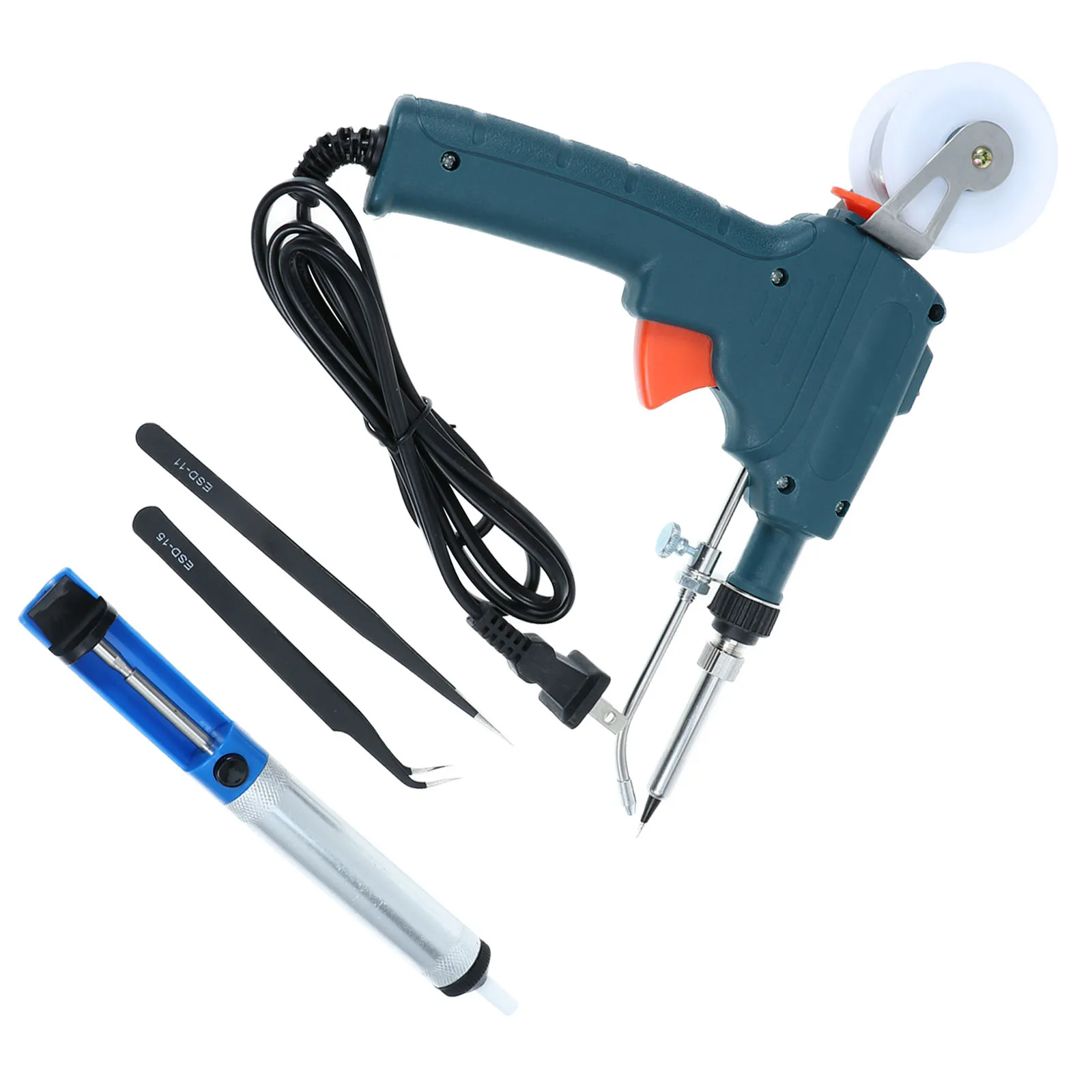 

110V Soldering Iron Kit Electric Desoldering Pump Multi Purpose Tin Welding Tools Set PCB Wires Circuits LED Computers RC Cars