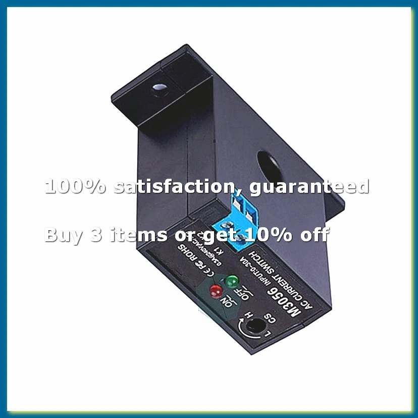 Current Sensing Switch Induction Relay AC Linkage Device Plc Signal over Limit Closed AC 0.2-30A ( NC M3056)