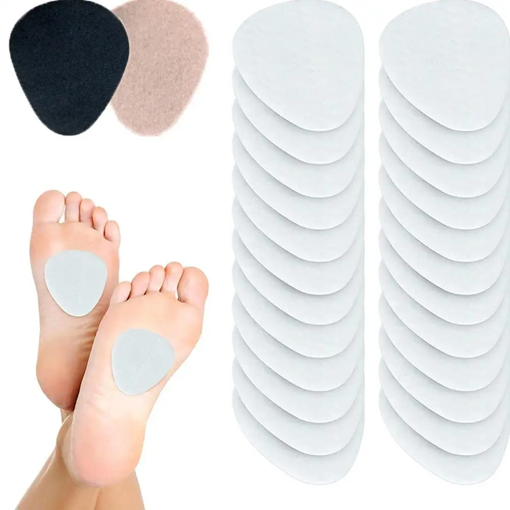 40PCS  Whelping Pads Felt Metatarsal Foot Cushion Heel Outdoor Step Mats Ball of Pain Adhesive Shoe Tongue