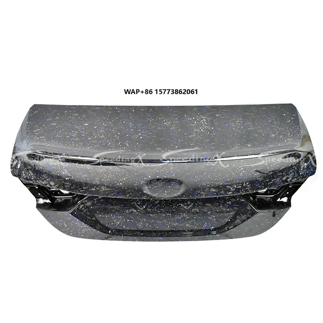 

BLUE FORGED CARBON WITH SILVER FLAKES REAR TRUNK BOOT LID for 2018 -2021 CAMRY