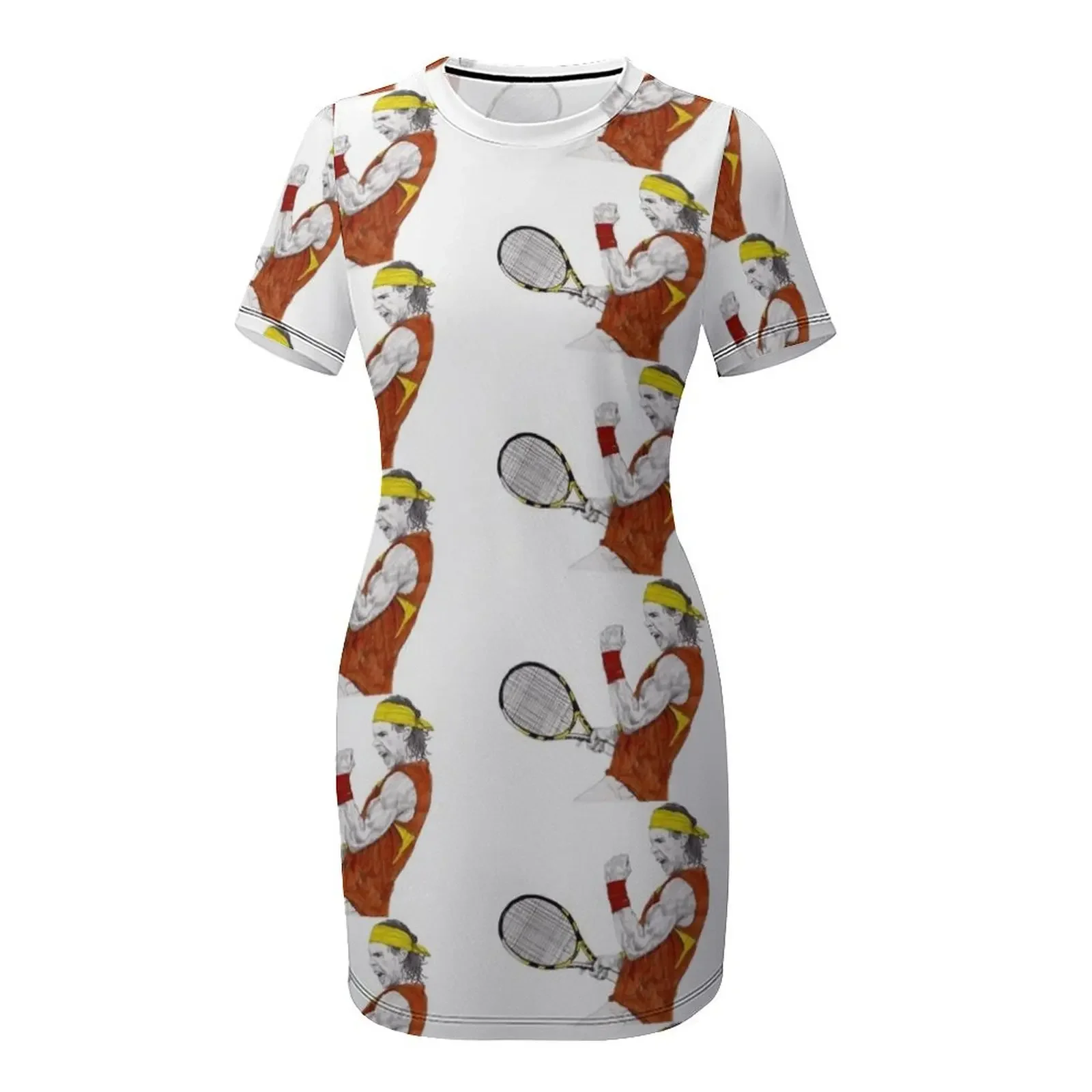 Abito da tennis Nadal a maniche corte, abito da sera, abito da ballo da donna 2025, abito lungo da donna 2025
