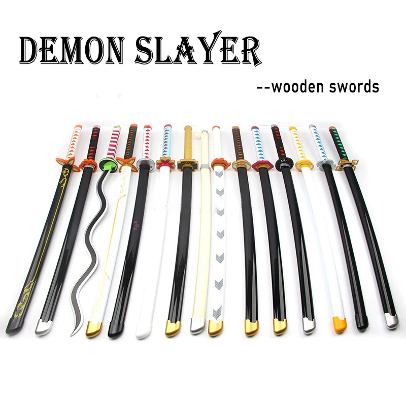 Wood Sword Of Demon Sword Series Kamado Tanjirou, Kashibira Inosuke,Kanroji Mitsuri,Kochou Kanae,Rengoku Kyoujurou