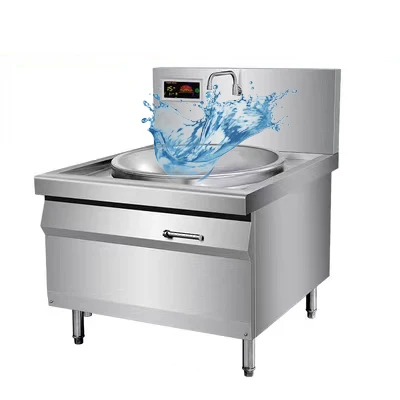 Stainless Steel 380V With Water Tap Commercial Induction Cooker Customized Kitchen Cooker 12KW Commercial Induction Cooker