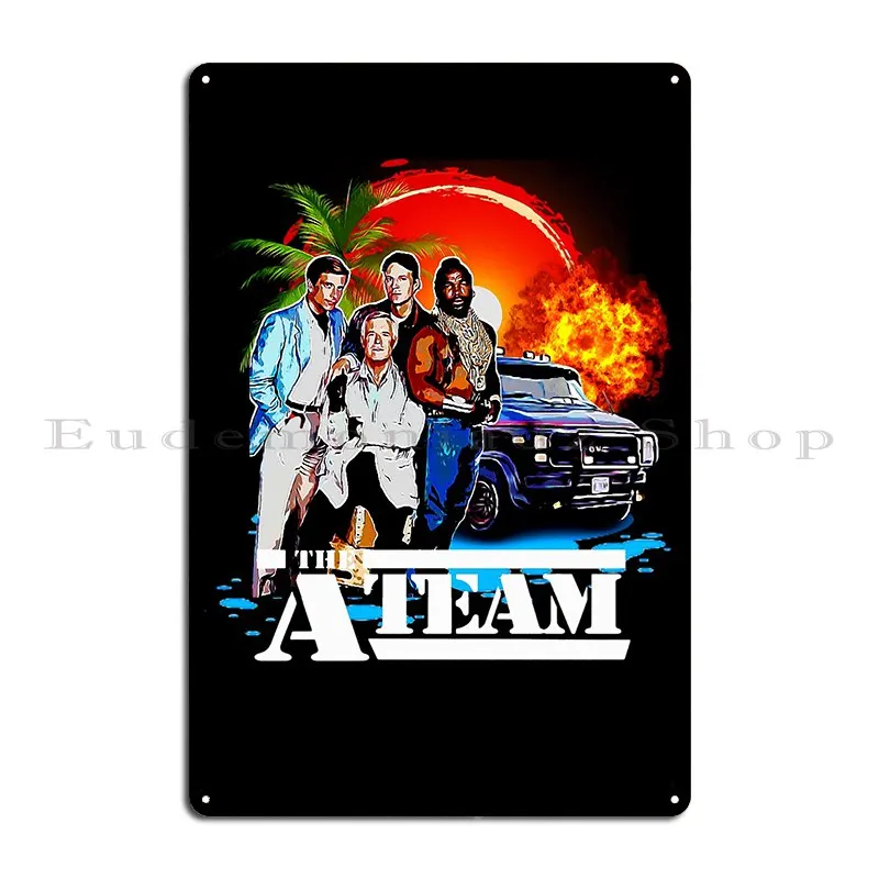 جميع وكالة المخاطر فريق أحبه عندما يأتي الخطة معًا بتصميم معدني لوحات حانة جدارية للمطبخ ملصق تسجيل القصدير القديم