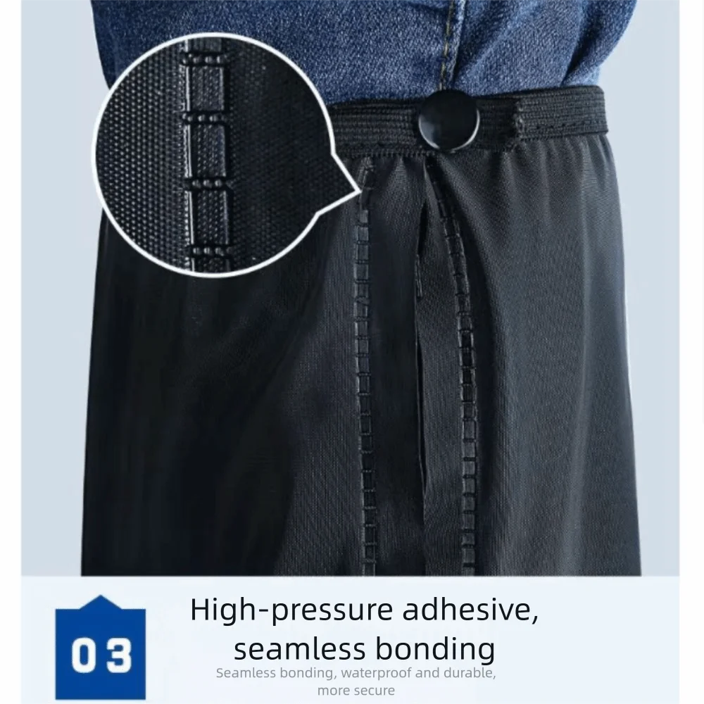 أغطية القدم أحذية المطر ذات الأنبوب العالي غطاء الحذاء السميك المتين غير القابل للانزلاق ومقاوم للاهتراء وواقي الأحذية المقاوم للماء والأنشطة المائية #3