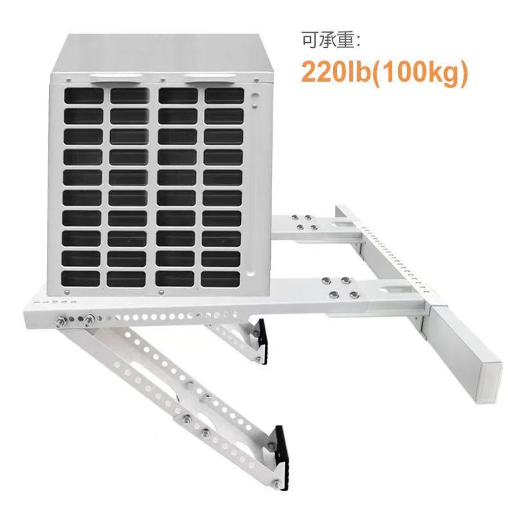 200lbs Sturdy AC Support Bracket - No-Drill Steel Mount for 19.25”H x17.25”L Windows, Easy Installation