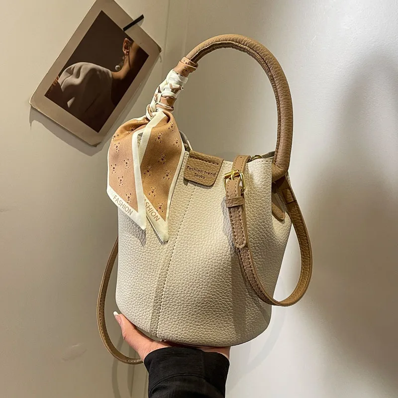 PU Thread Hasp Interior Zipper Pocket Shoulder Bags Fashion Solid Handbag 2024 Hot Sale Women's Bag Bolsas De Hombro Bolso