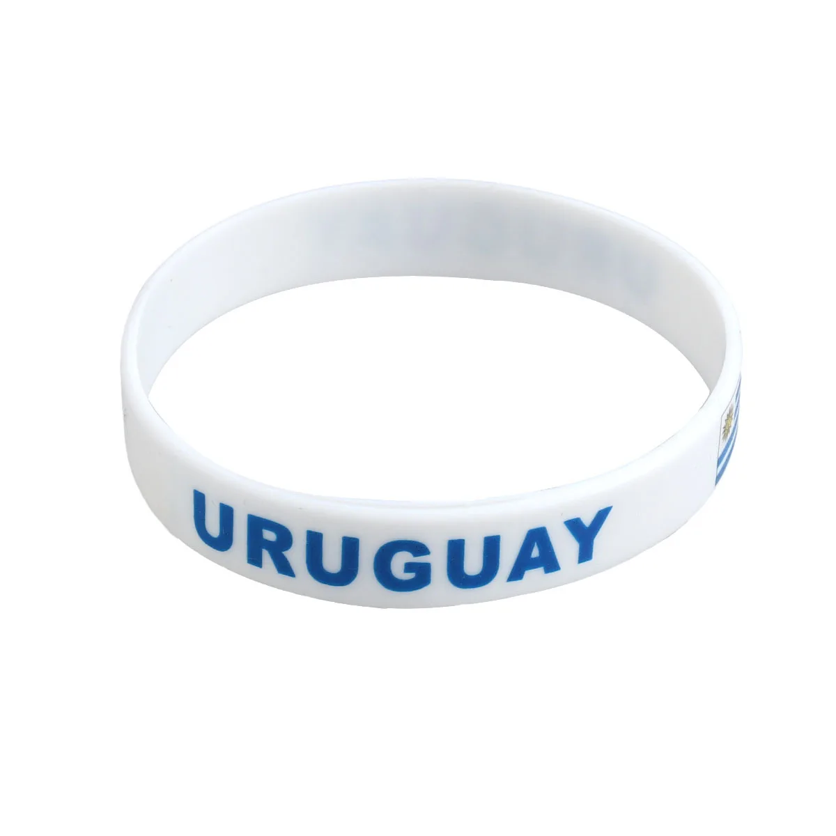 

6Pcs Silicone Wristband Country Bracelet Soft Comfortable Sports Cheer Wristbands Football Match Game Fan Accessory Uruguay
