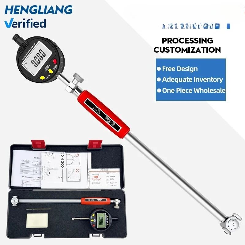High-Precision Inner Diameter Measurement 10-18mm 0.001mm Digital Inner Diameter Dial Gauge Cylinder Gauge Dial Indicator Gauge