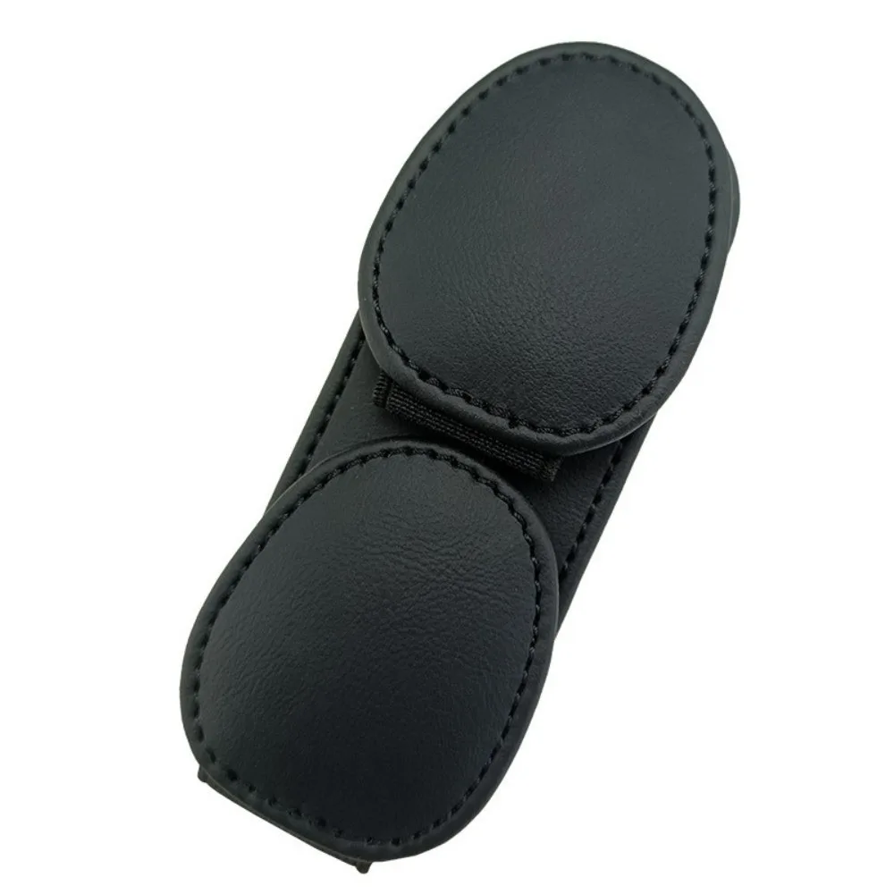 

Magnetic Car Sunglasses Frame PU Leather Double Clip Ticket Card Clip Sun Visor Organizer Stable Eyeglasses Storage Clip
