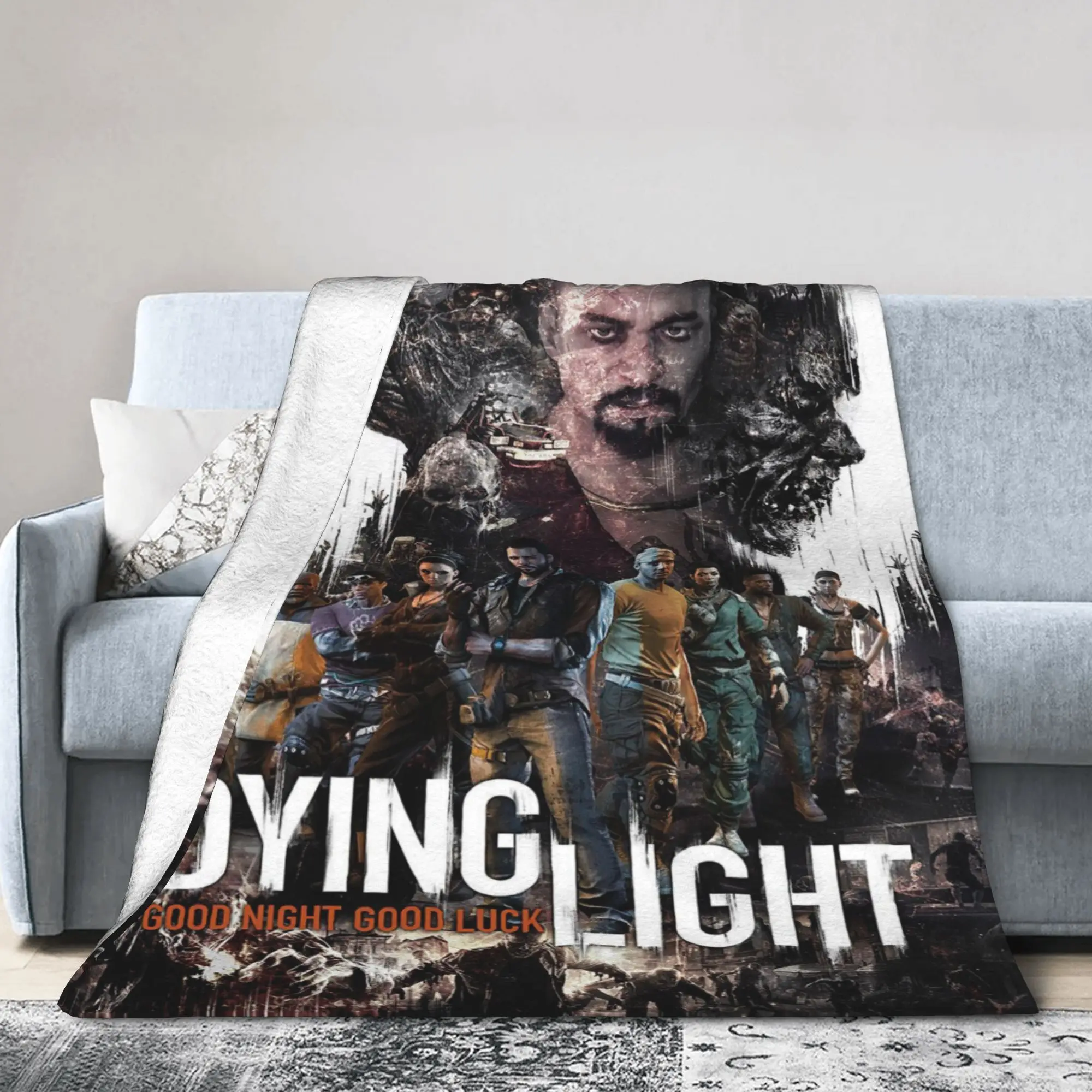 Dying Light The Beast Game Accessories البطانيات سوبر لينة المرجان الصوف أفخم رمي بطانية مريحة قطعة البساط #1