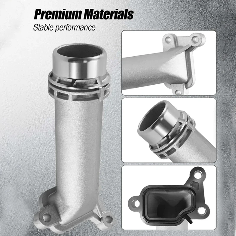 Aluminum Water Pipe Joint 11127810707 for BMW 1 3 5 Series X1 X3 X5 X6 Engine Cooling Adapter Direct Replacement Part Car Pipe