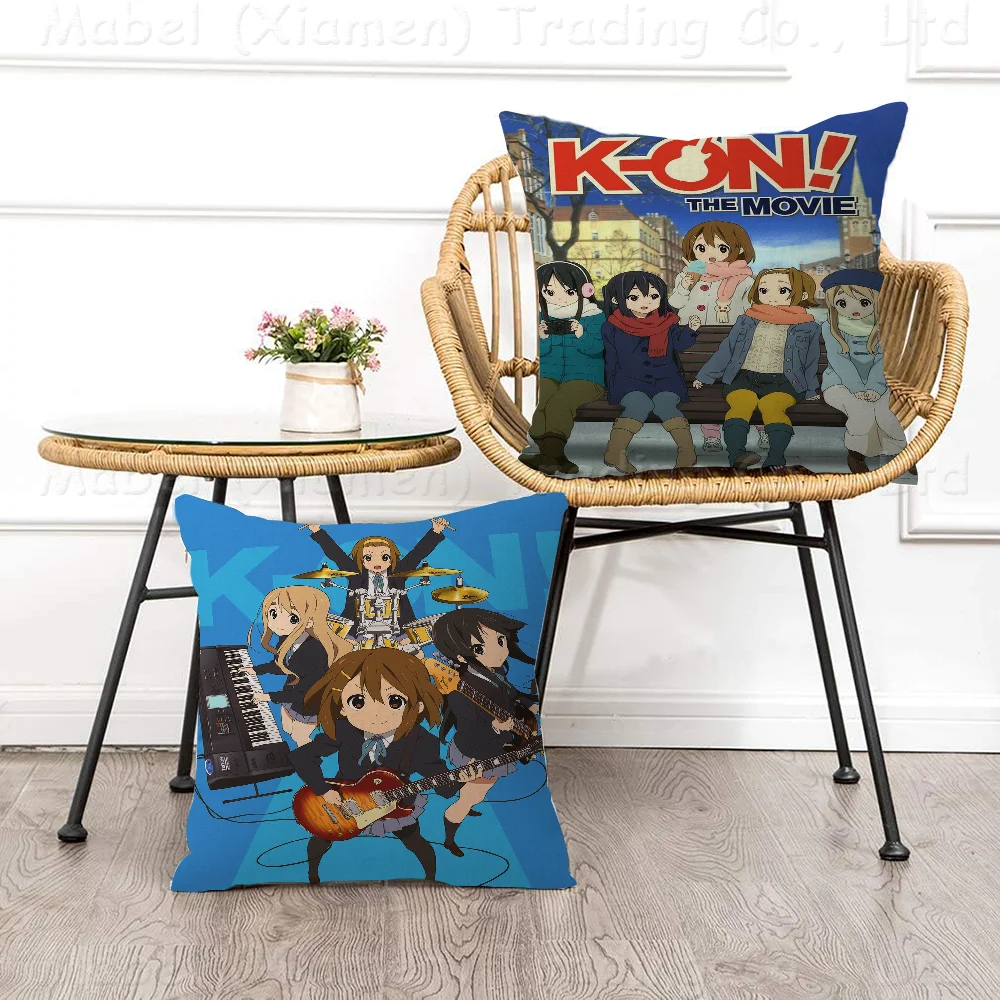 Japan Classic Anime Music K-On! Cushion Cover Pillow Cover Decor Pillowcase Printed Cushion Case For Couch