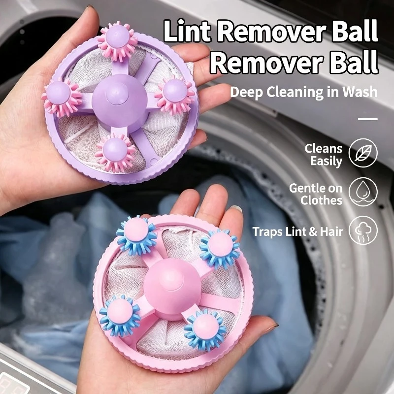 [New Generation Upgraded Model] Floating Lint Removal Cleaner for Washing Machine, Captures Clothes Impurities & Pet Hair