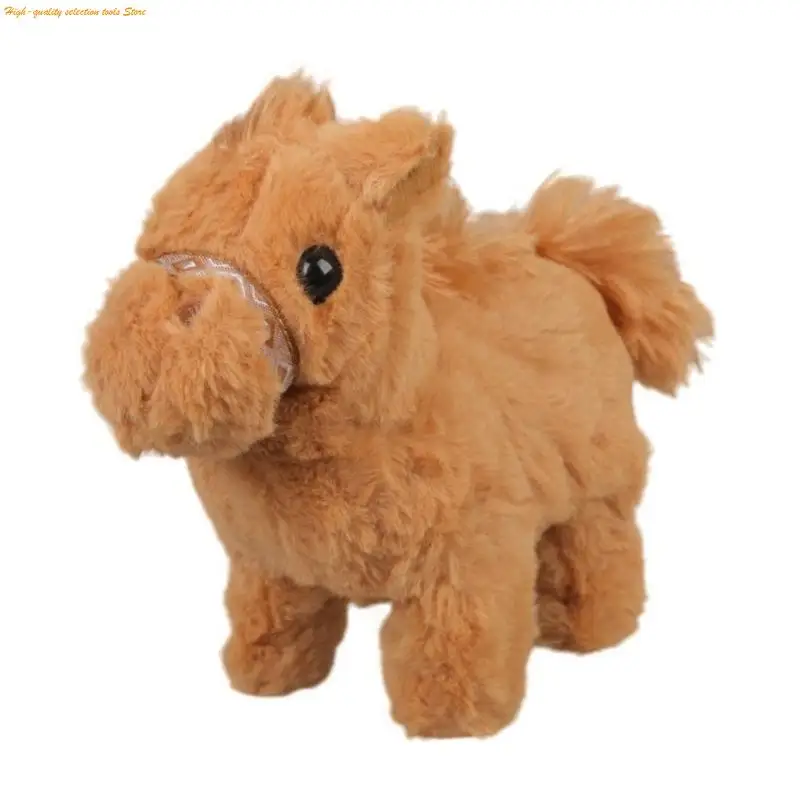 203F Auto Propelled Electric Ponies Toy Featuring Sound Effect Safe Materials for Kids Learning and Playing