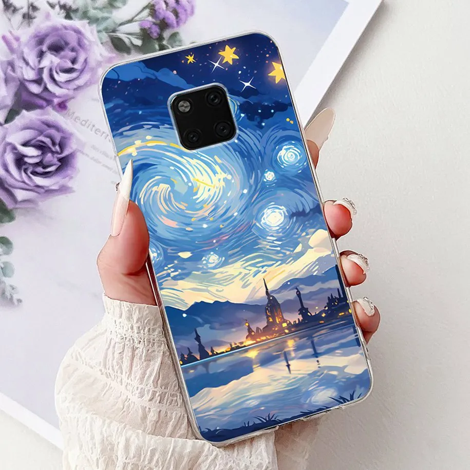 For Huawei Mate 20 Case Mate 20 Pro Cover LYA-AL10 LYA-L09 LYA-L29 Funda Fashion Butterfly Soft Clear Silicone Back Cover Bumper view 5