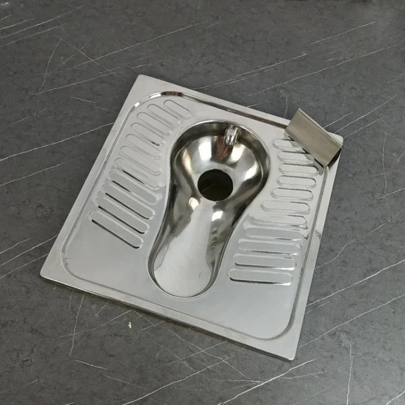 304 stainless steel large panel integrally formed, sewage discharge before flushing, public toilet squatting toilet squatting