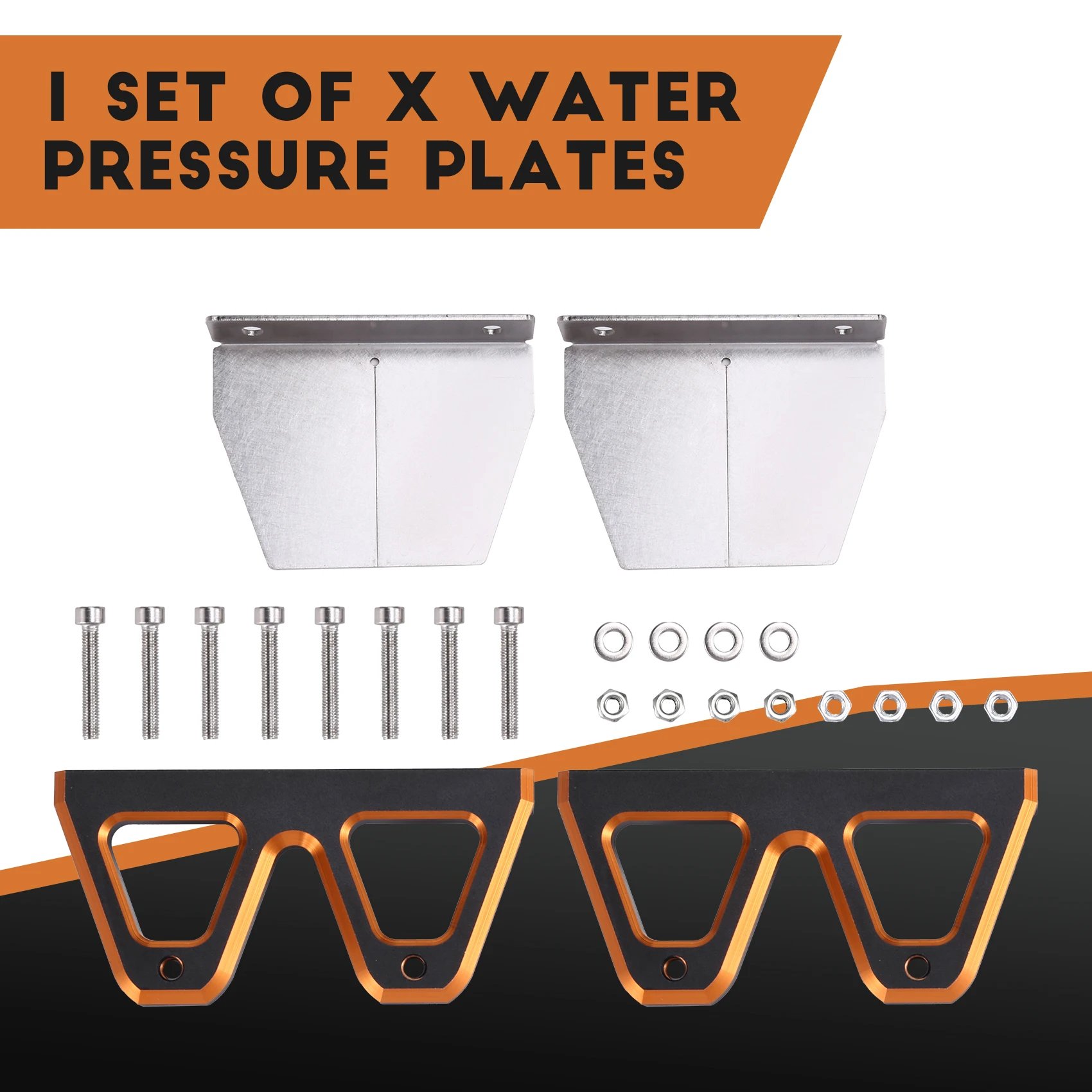 B78B-2Pcs Metal Trim Tabs Wave Balance Flaps Water Pressure Plate For RC Racing Boat O/V Yacht MONO