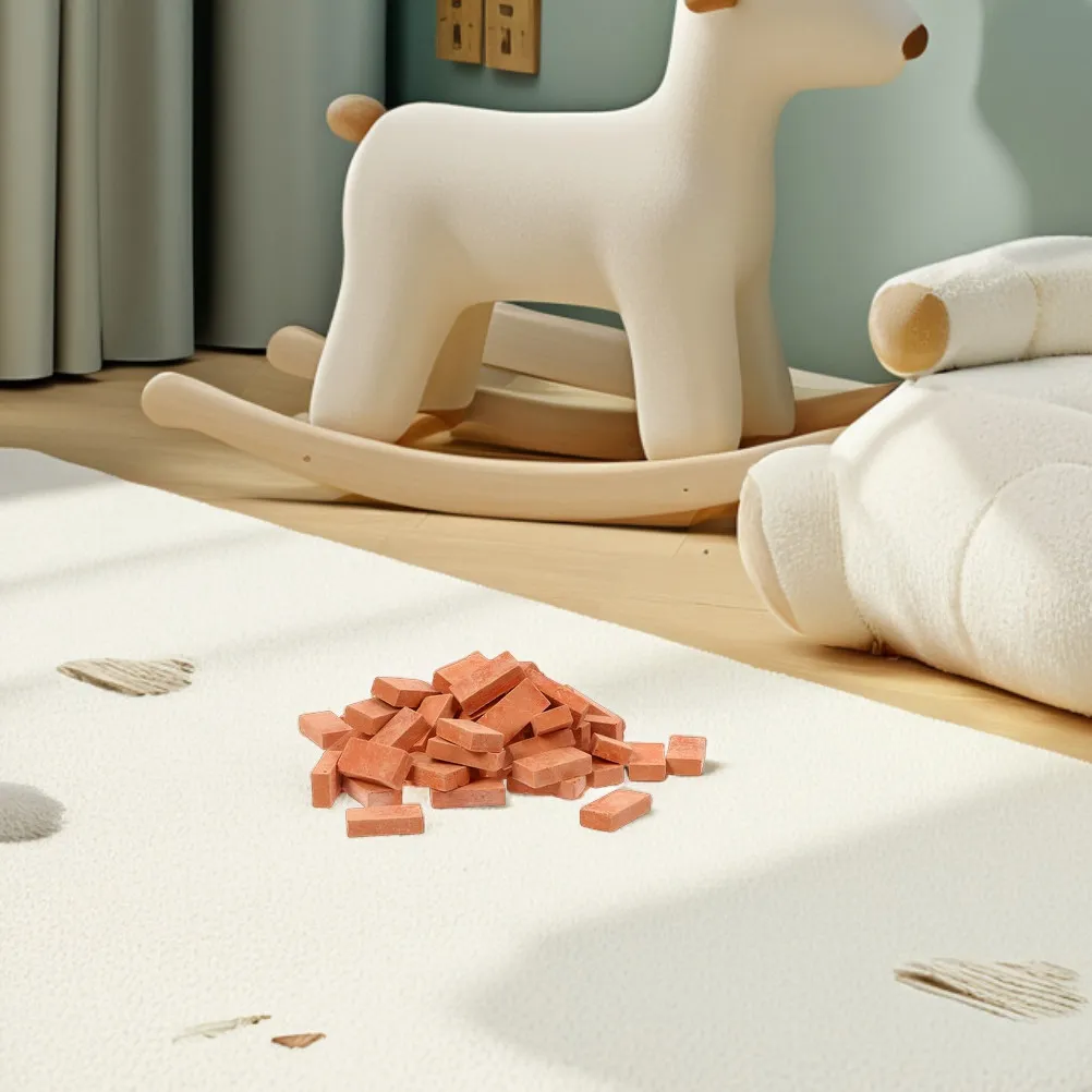 

100 шт. миниатюрных имитационных кирпичиков для DIY, аксессуары для песочницы, ландшафтного дизайна, поделок из кирпича