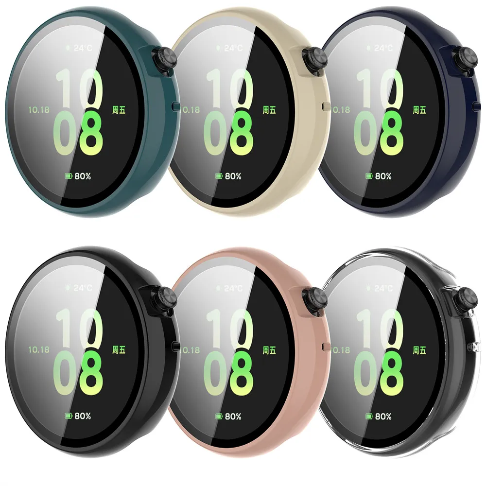 Case Cover and Tempered Glass Screen Protector For Honor Watch Fit 44mm Vitality Edition High Quality PC Slim Protective Accesso
