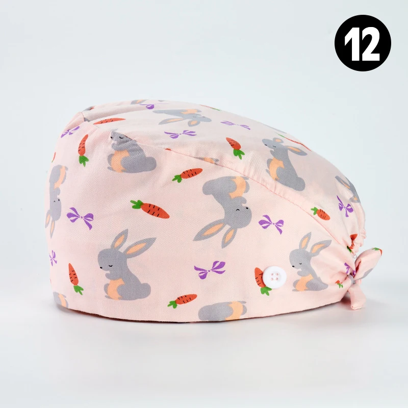 Medische Chirurgische Cap Katoen Verpleegster Klinische Chirurg Hoed Schoonheidssalon Zorg Cap Huisdier Verpleegster Arts Werken Caps Verstelbaar