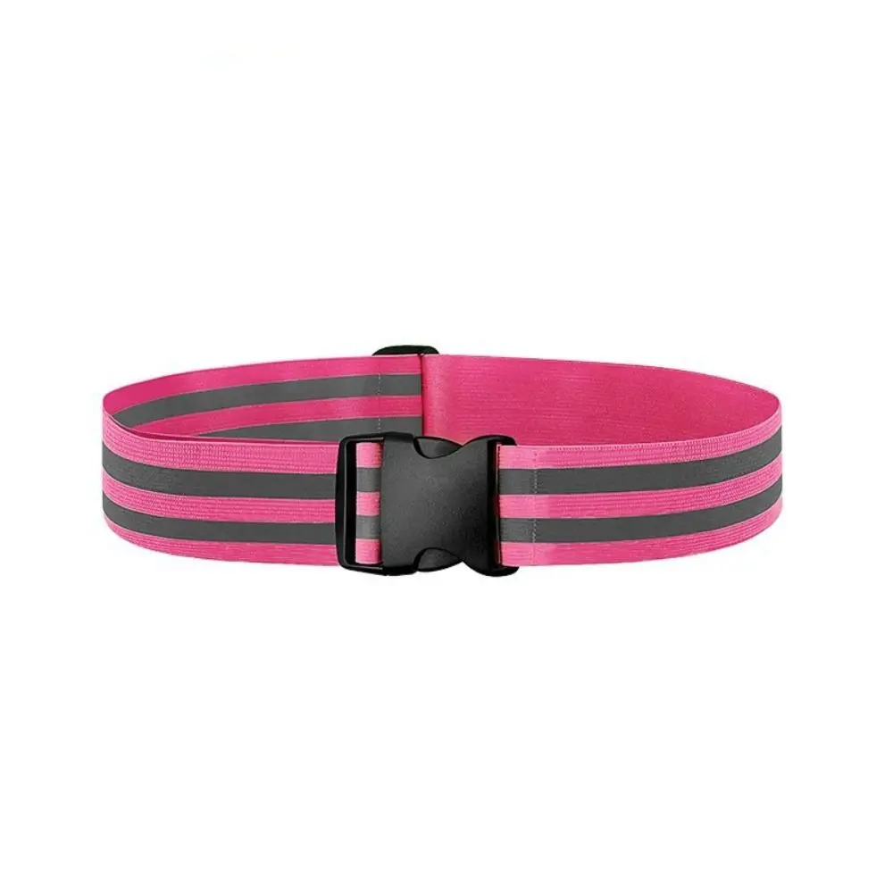 Waist Adjustable Reflective Waistband Belts 5*1*1cm Elastic Sport Safety Belts 8 Colors High Visible Waistband
