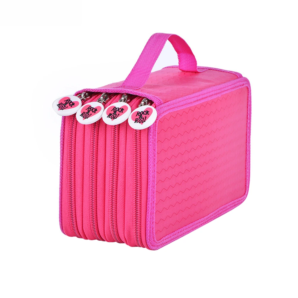 

Pencil Case Stationery Bag Travel 72 Slot Portable Carrying Slots Colored Handy