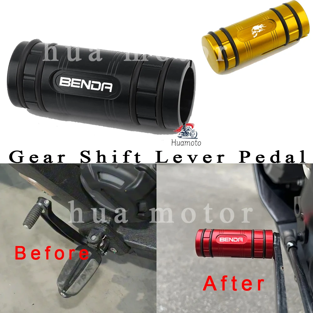 New For Benda Rock300 250 NAPOLEONBOB LFS700 CHINCHILLA Dark Motorcycle Gear Shift Lever Pedal Tip Extension Accessories