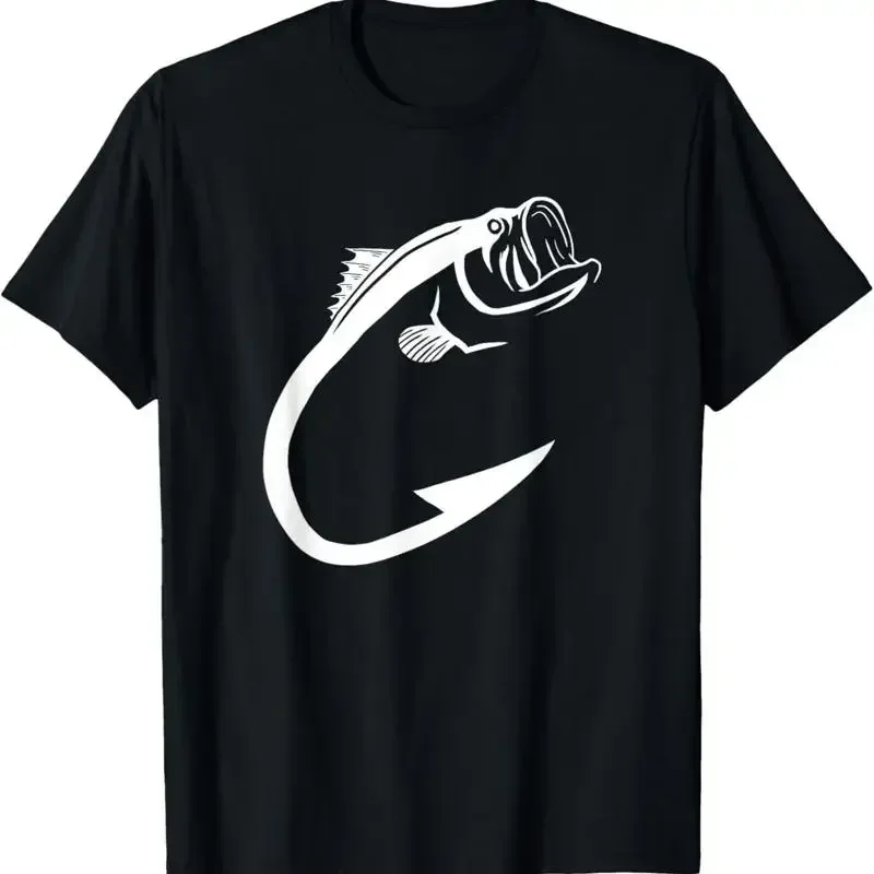 Fish Hook Minimal Art Cool Fishing Lover_ Lover T Shirt