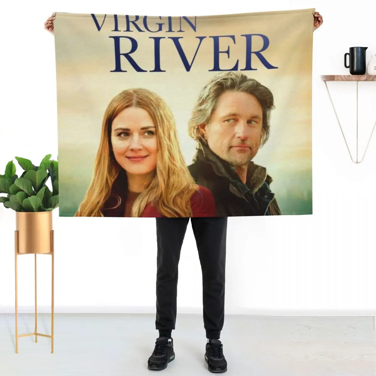 Virgin river Throw Blanket couch cozy soft plush fuzzy picnic outdoor blanket