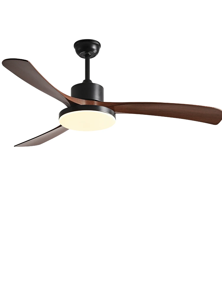 Ventilatore da soffitto moderno da 46 pollici DC lampada a Led con controllo remoto ventole in plastica nera per la casa 110-220V luci del ristorante