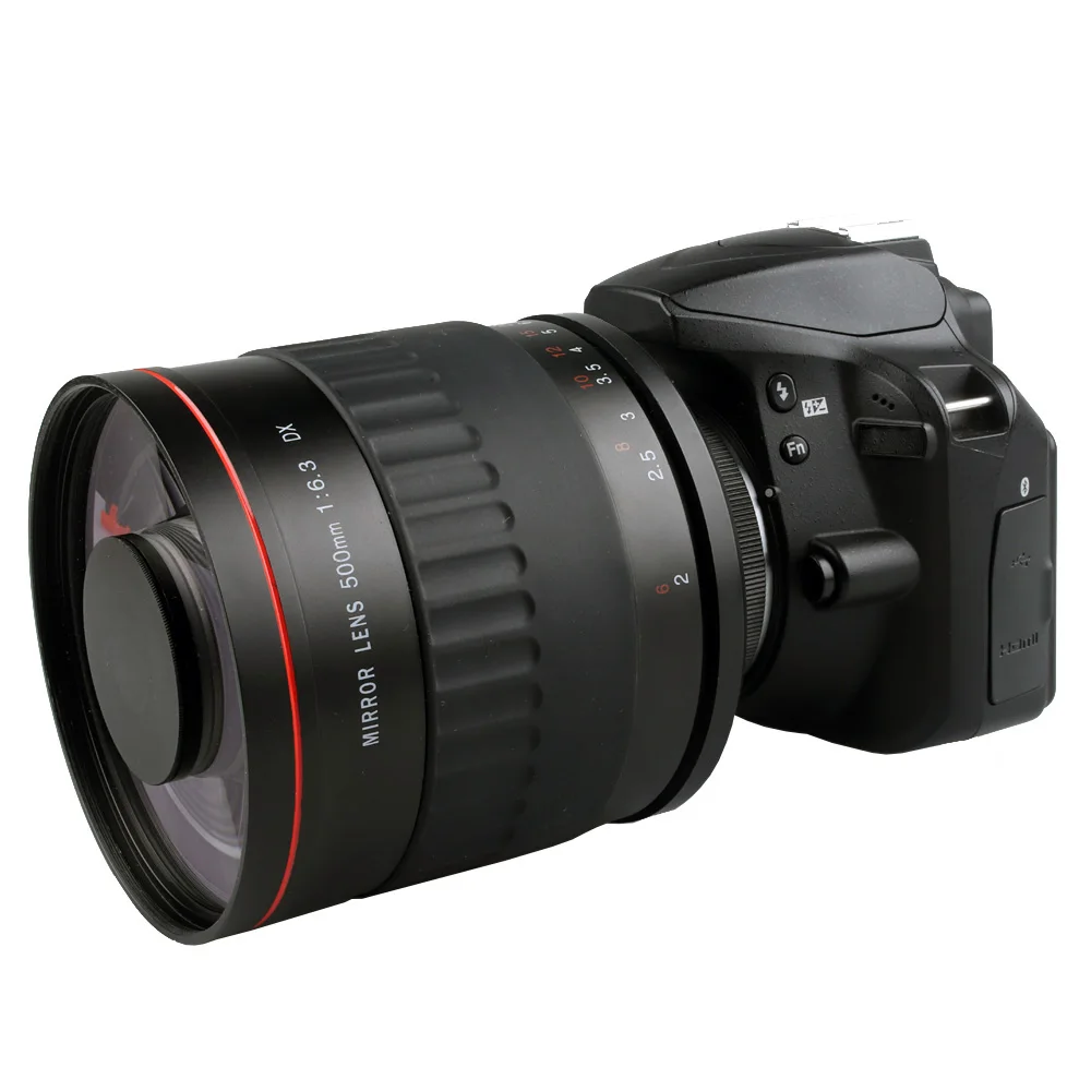 

Lightdow Telephoto Mirror Lens 500mm F6.3 Manual Focus Lens for Nikon D7500 D500 D600 D610 D700 D750 D800 D810 D850 D3400 D3300