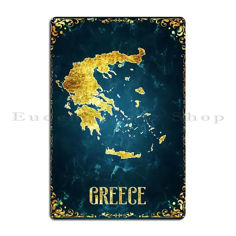 Greek Greece Athens Metal Sign Poster Design Home Club Bar Personalized Plaques Tin Sign Poster