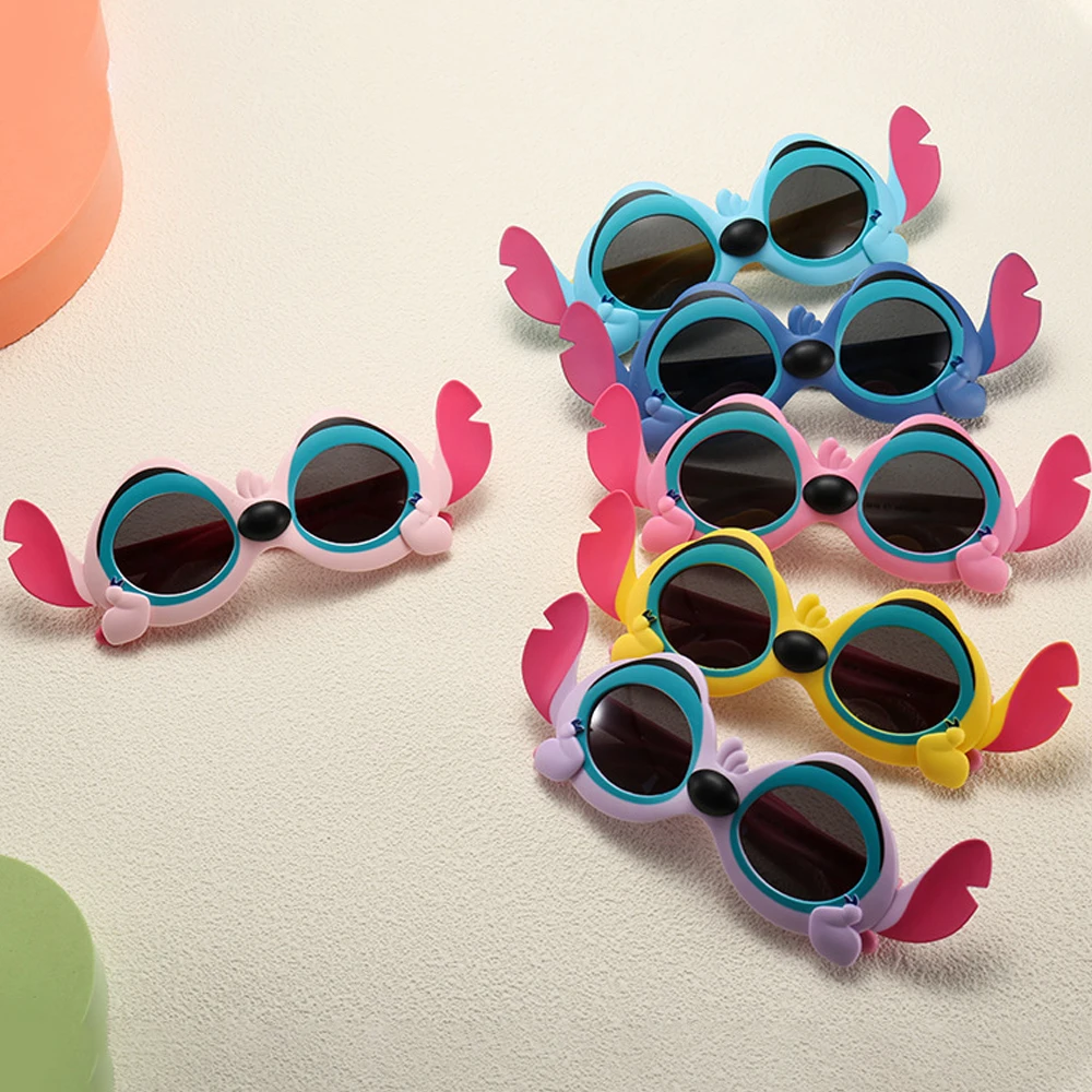 

Солнцезащитные очки Лило и Стич, милые мультяшные стежки Y2K, поляризационные мягкие солнцезащитные очки UV400, анти-УВА, UVB, уличные очки, подарок