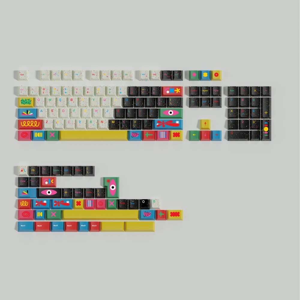 Teclas GMK PBT Perfil Cereza – Sublimación Tinte Cherry MX Dividida