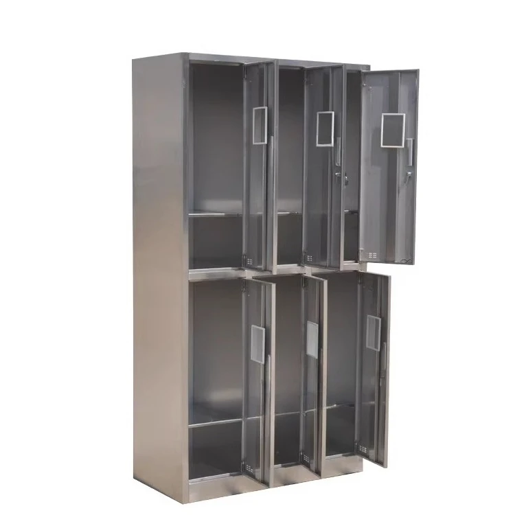 6 compartment dressing cabinet changing wardrobe simple storage cabinet with lock workshop