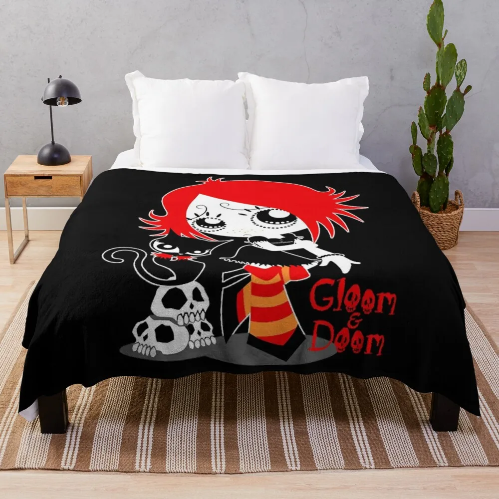 Ruby Gloom and Doom Kitty Throw Blanket Sofas Single Baby For Sofa Thin Blankets