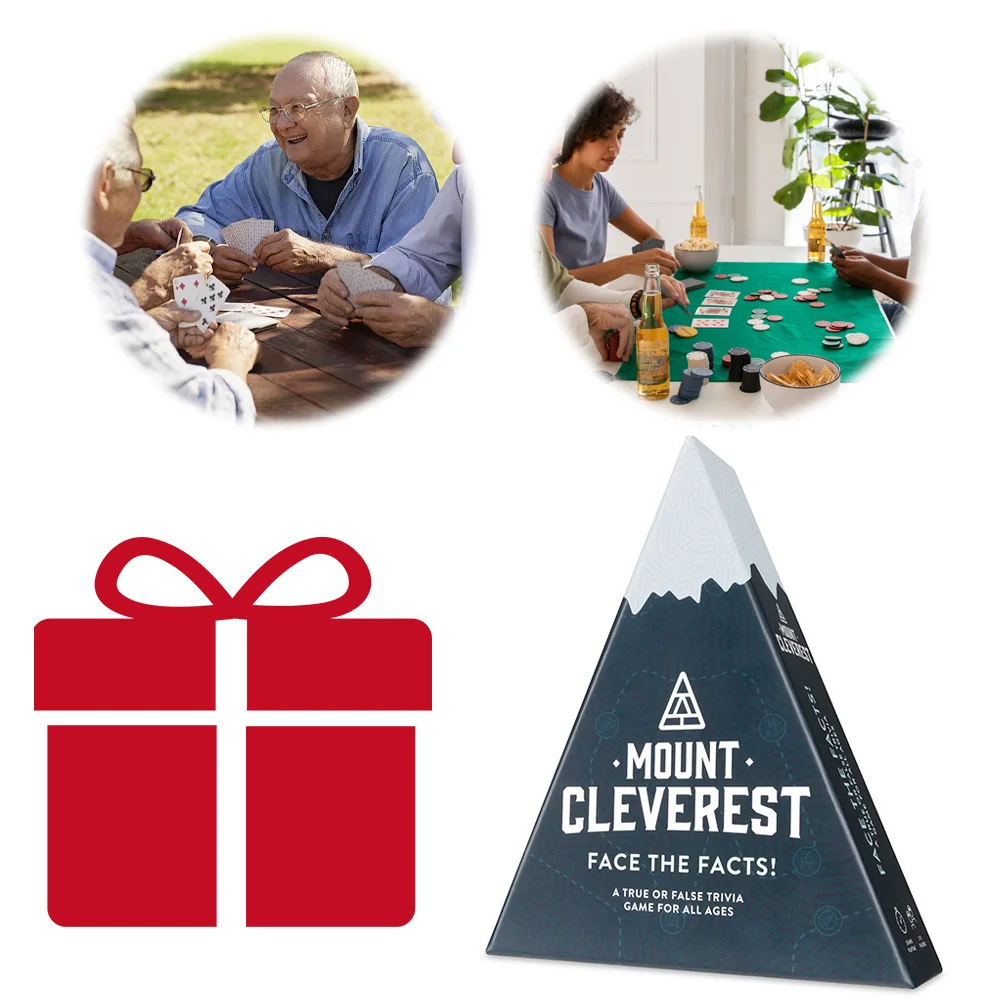 MOUNT CLEVEREST Clever Game for Adults True Or False Trivia Game Birthday Travel Games