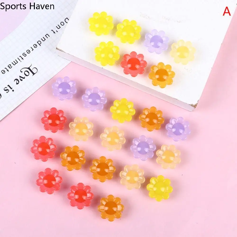 20 PCS  Colorful Bicycle Wheel Spoke Beads Plastic Star Glow Decorations Clips Bike Accessories