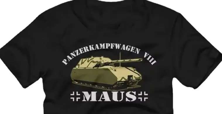 

Panzerkampfwagen VIII Maus Tank Panzer T-Shirt. Summer High Quality Cotton Short Sleeve O-Neck Mens T Shirt New S-3XL